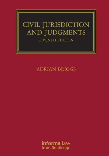 Cover of Civil Jurisdiction and Judgments