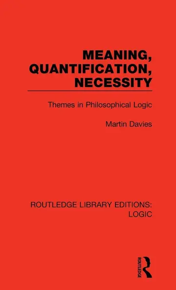 Cover of Meaning, Quantification, Necessity