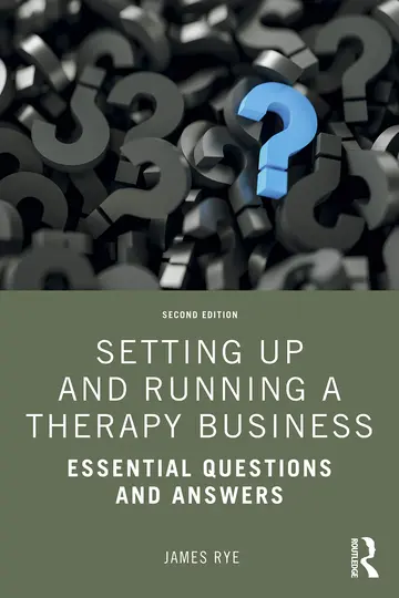 Cover of Setting up and Running a Therapy Business