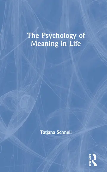 Cover of Psychology of Meaning in Life