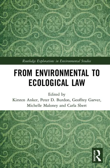 Cover of From Environmental to Ecological Law