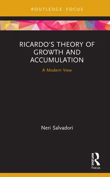 Cover of Ricardo's Theory of Growth and Accumulation