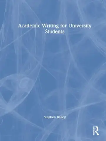 Cover of Academic Writing for University Students