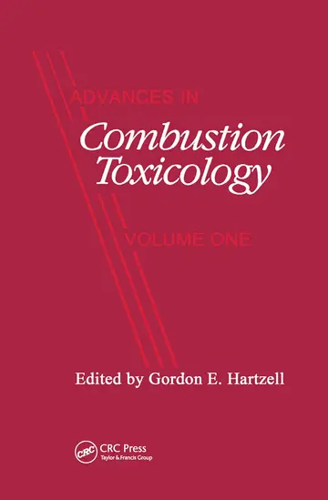 Cover of Advances in Combustion Toxicology,Volume I