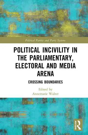 Cover of Political Incivility in the Parliamentary, Electoral and Media Arena