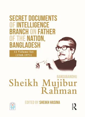 Cover of Secret Documents of Intelligence Branch on Father of the Nation, Bangladesh - Bangabandhu Sheikh Mujibur Rahman