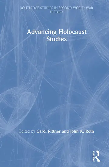 Cover of Advancing Holocaust Studies