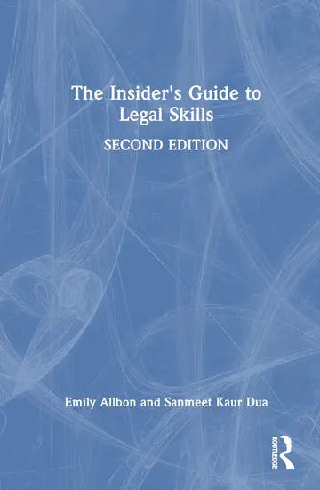 Cover of The Insider's Guide to Legal Skills
