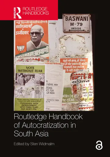 Cover of Routledge Handbook of Autocratization in South Asia