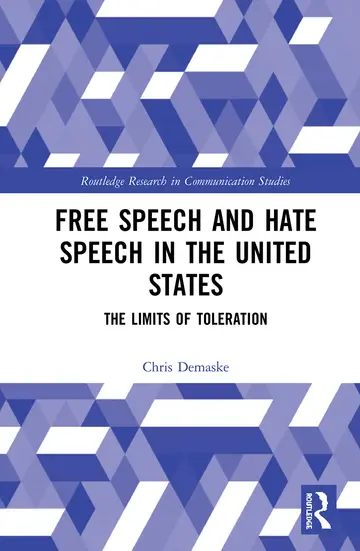 Cover of Free Speech and Hate Speech in the United States