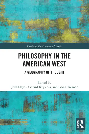 Cover of Philosophy in the American West