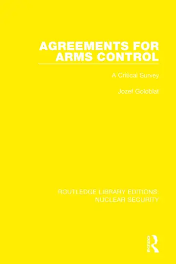 Cover of Agreements for Arms Control
