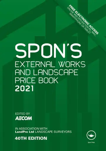 Cover of Spon's External Works and Landscape Price Book 2021