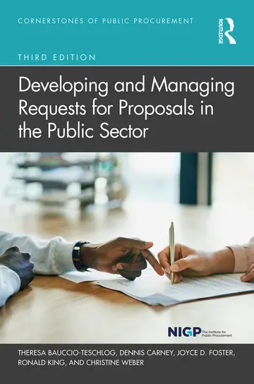 Cover of Developing and Managing Requests for Proposals in the Public Sector