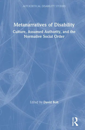 Cover of Metanarratives of Disability