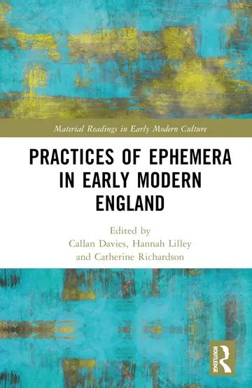 Cover of Practices of Ephemera in Early Modern England