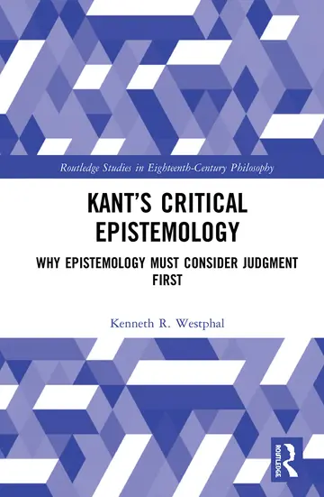 Cover of Kant’s Critical Epistemology