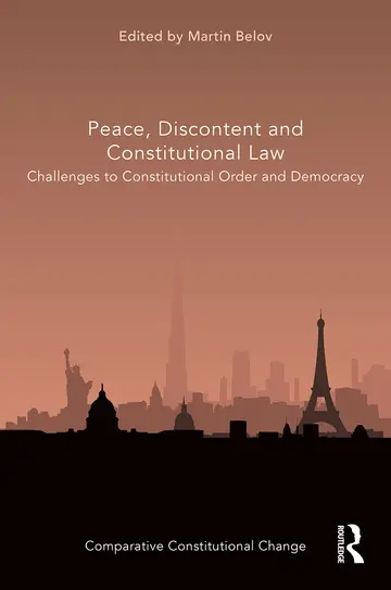 Cover of Peace, Discontent and Constitutional Law