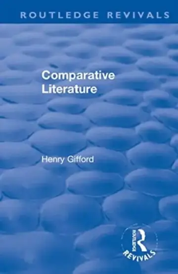 Cover of Comparative Literature