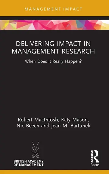 Cover of Delivering Impact in Management Research
