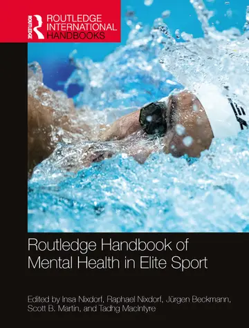 Cover of The Routledge Handbook of Mental Health in Elite Sport