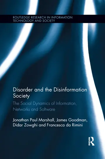 Cover of Disorder and the Disinformation Society