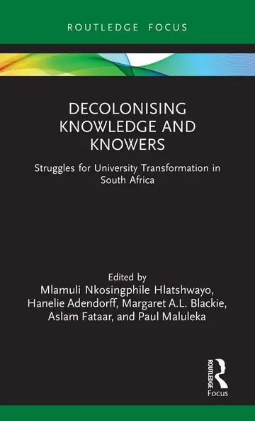 Cover of Decolonising Knowledge and Knowers