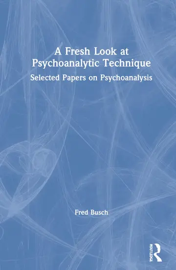 Cover of A Fresh Look at Psychoanalytic Technique