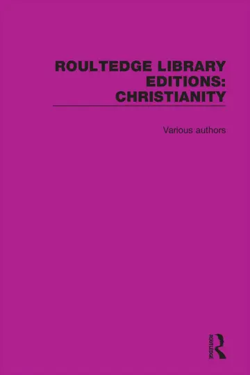 Cover of Routledge Library Editions
