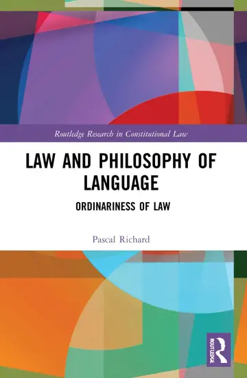 Cover of Law and Philosophy of Language