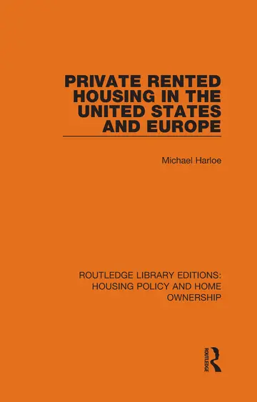 Cover of Private Rented Housing in the United States and Europe
