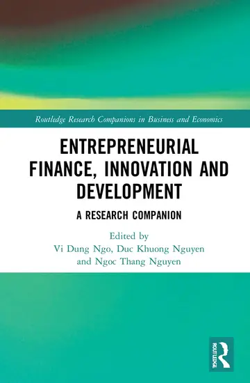 Cover of Entrepreneurial Finance, Innovation and Development