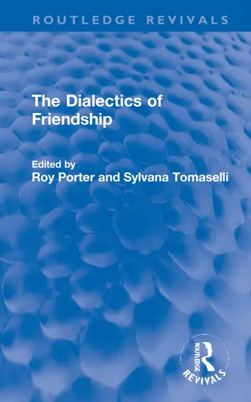 Cover of The Dialectics of Friendship