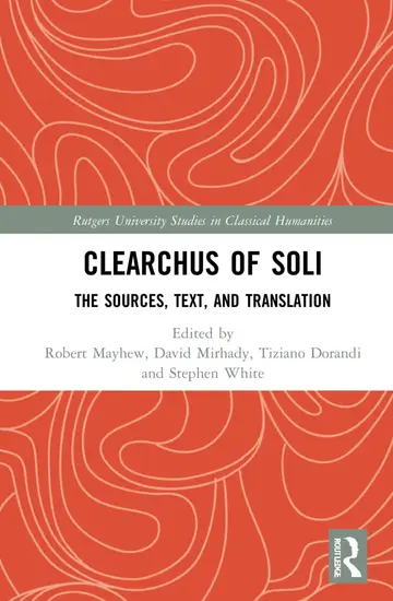 Cover of Clearchus of Soli
