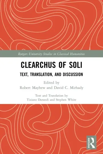 Cover of Clearchus of Soli