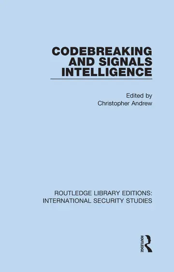 Cover of Codebreaking and Signals Intelligence