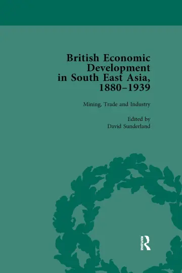 Cover of British Economic Development in South East Asia, 1880-1939, Volume 2
