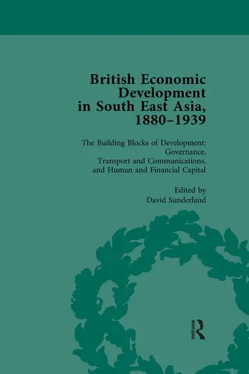Cover of British Economic Development in South East Asia, 1880-1939, Volume 3