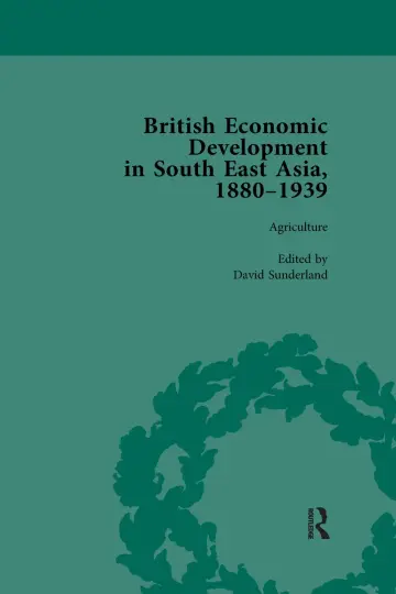 Cover of British Economic Development in South East Asia, 1880-1939, Volume 1
