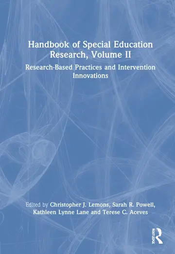 Cover of Handbook of Special Education Research