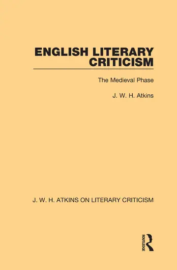 Cover of English Literary Criticism