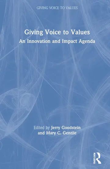 Cover of Giving Voice to Values