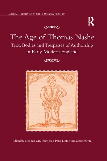Cover of The Age of Thomas Nashe