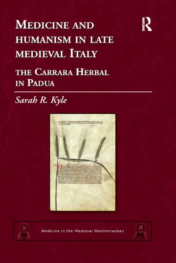Cover of Medicine and Humanism in Late Medieval Italy