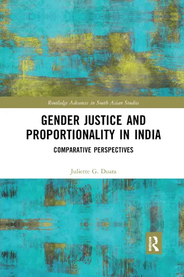 Cover of Gender Justice and Proportionality in India Comparative Perspectives (pb 2018)