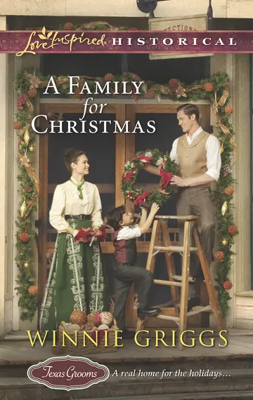 Cover of A Family for Christmas (Love Inspired HistoricalTexas Grooms (Love Inspired Historical))