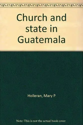 Cover of Church and state in Guatemala