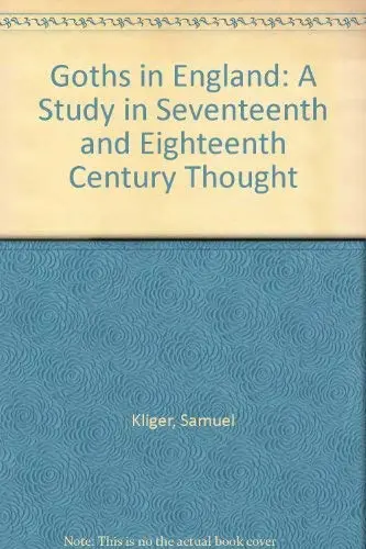Cover of Goths in England
