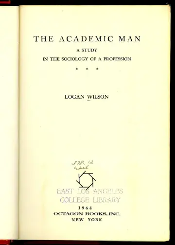 Cover of Academic Man