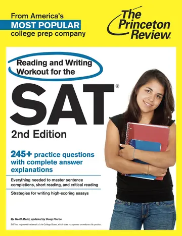 Cover of Reading and Writing Workout for the SAT
